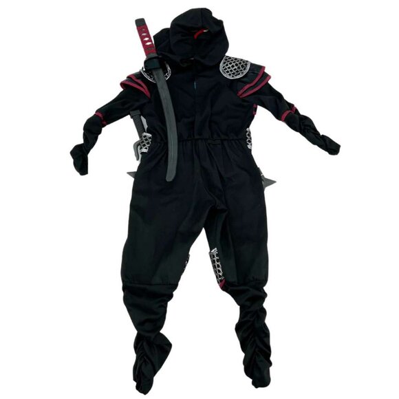 Teetot Inc. | Boy'e Black & Red Dragon Samurai Costume | Size 3-4 - Picture 2 of 3
